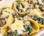 Spinach and Mushroom Stuffed Pasta Shells
