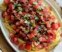 Bruschetta Pasta with Balsamic Drizzle