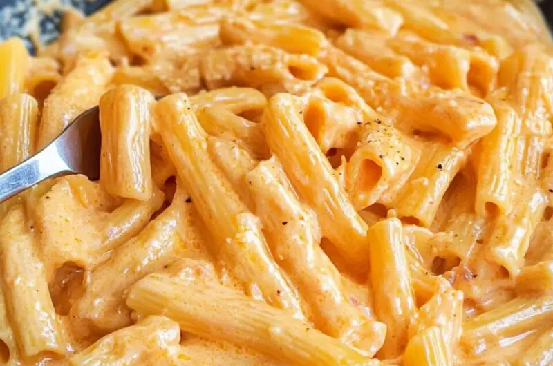 Creamy Red Pepper Alfredo Pasta