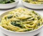 Lemon Garlic Spinach Pasta