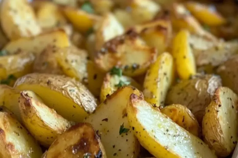 Greek Lemon Roasted Potatoes