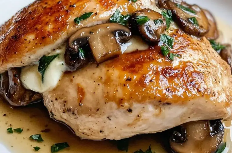 Mushroom Stuffed Chicken Breast