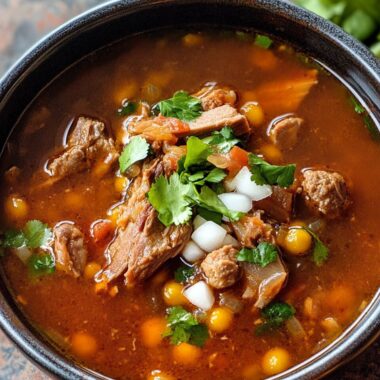 Posole Rojo with Pork Shoulder