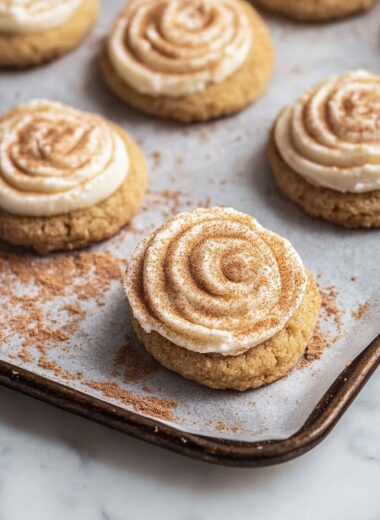 Chewy Crumble Churro Cookies