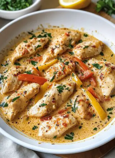 Best Ever Creamy Chicken Scampi