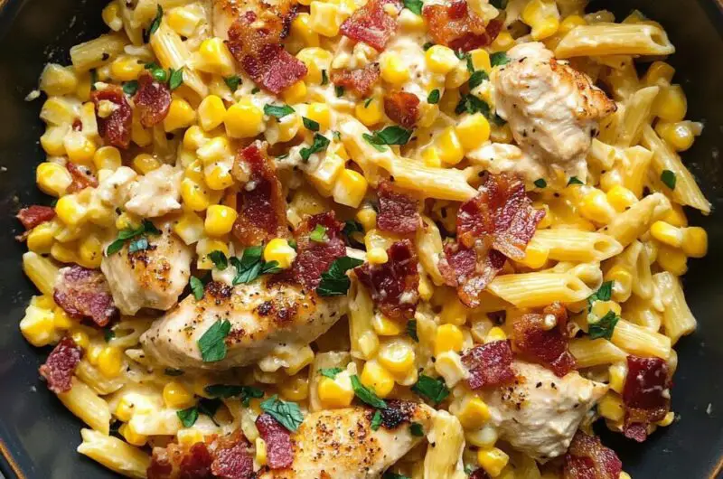Easy Corn Chicken Pasta