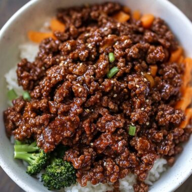 Firecracker Ground Beef Bowls