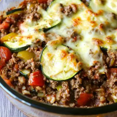 Ground Beef Zucchini Casserole