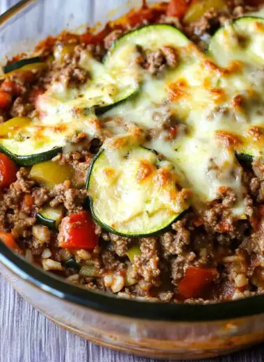 Ground Beef Zucchini Casserole
