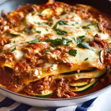 Hearty Skillet Zucchini Lasagna