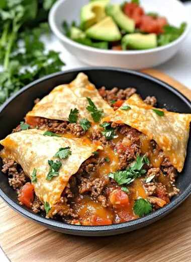 Keto Beef Burrito Skillet