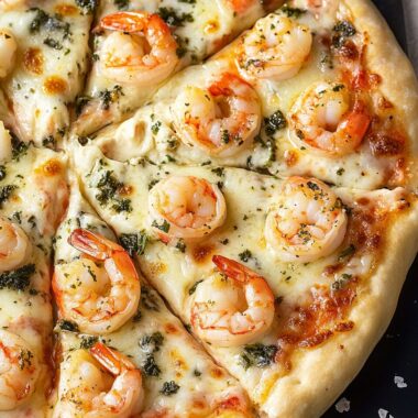 Shrimp Alfredo Pizza