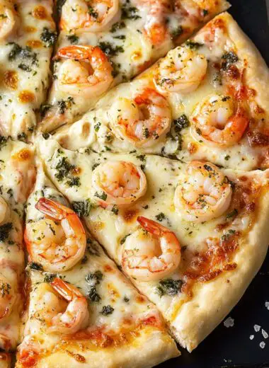Shrimp Alfredo Pizza