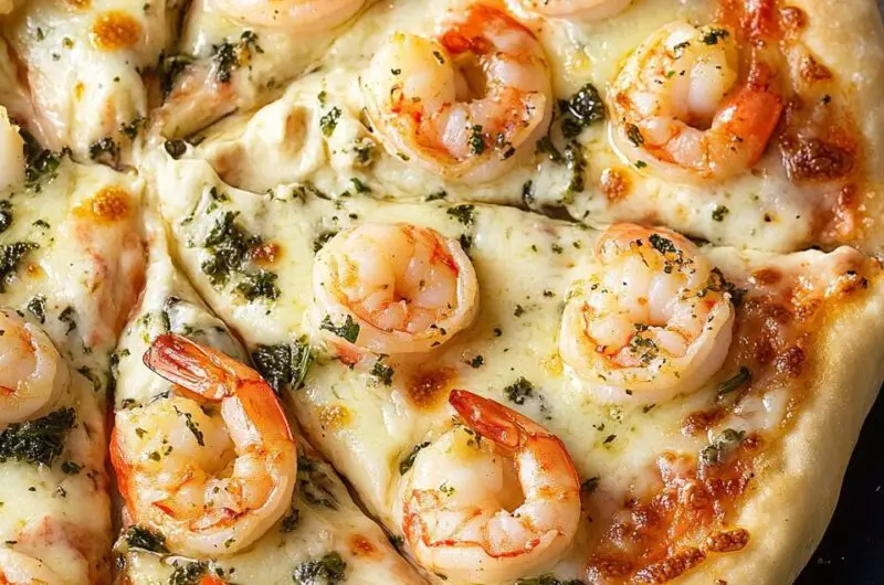 Shrimp Alfredo Pizza
