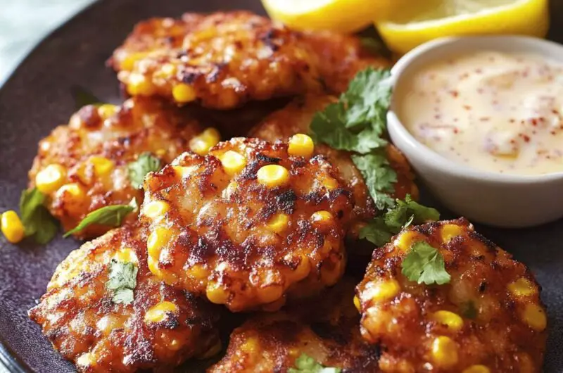 Smoky Corn and Shrimp Fritters