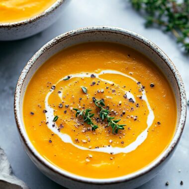 Butternut Squash & Sweet Potato Soup