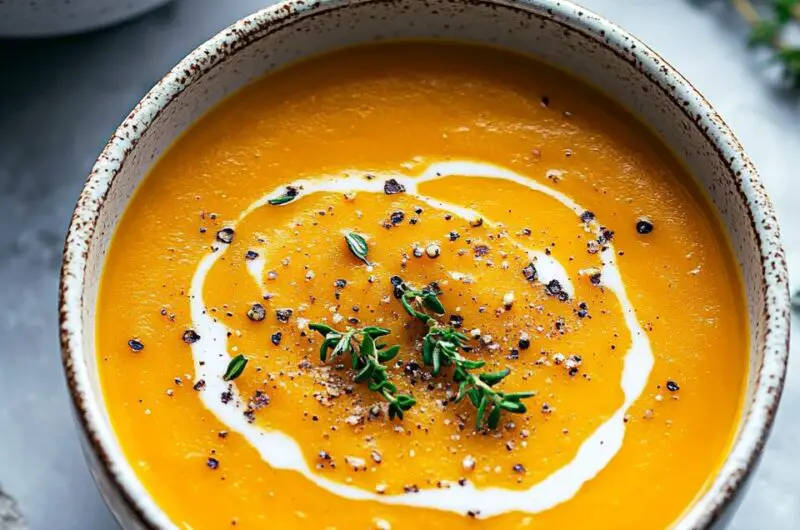 Butternut Squash & Sweet Potato Soup