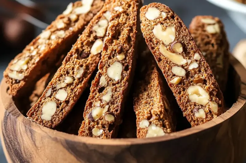 Espresso Walnut Biscotti