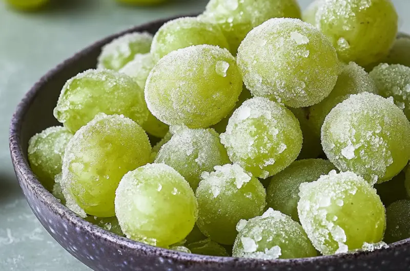 Frozen Sour Candy Grapes