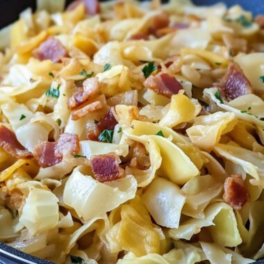 Haluski (Fried Cabbage and Noodles)