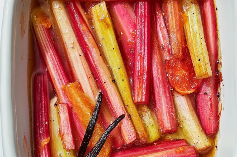 Slow-Roasted Rhubarb with Citrus and Vanilla