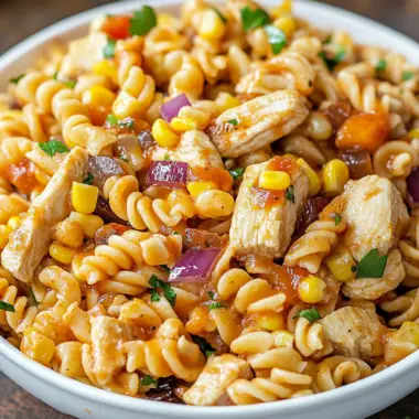 Smoky BBQ Chicken Pasta Salad