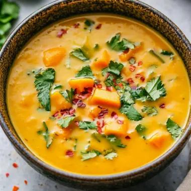 Sweet Potato Coconut Soup