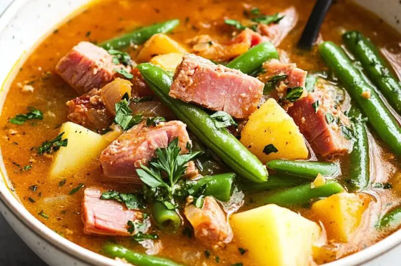 Spicy Ham and Green Bean Soup