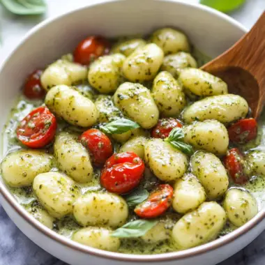 Best Creamy Pesto Gnocchi