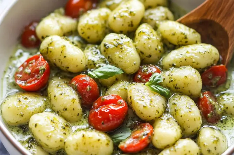 Best Creamy Pesto Gnocchi