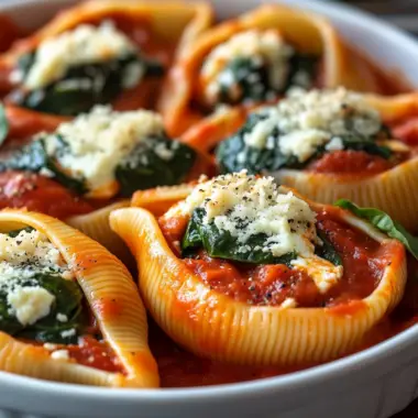 Best Ever Spinach Stuffed Shells