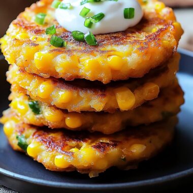 Cheesy Corn Fritters