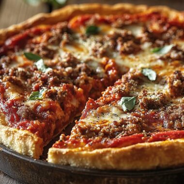 Chicago-Style Deep Dish Pizza