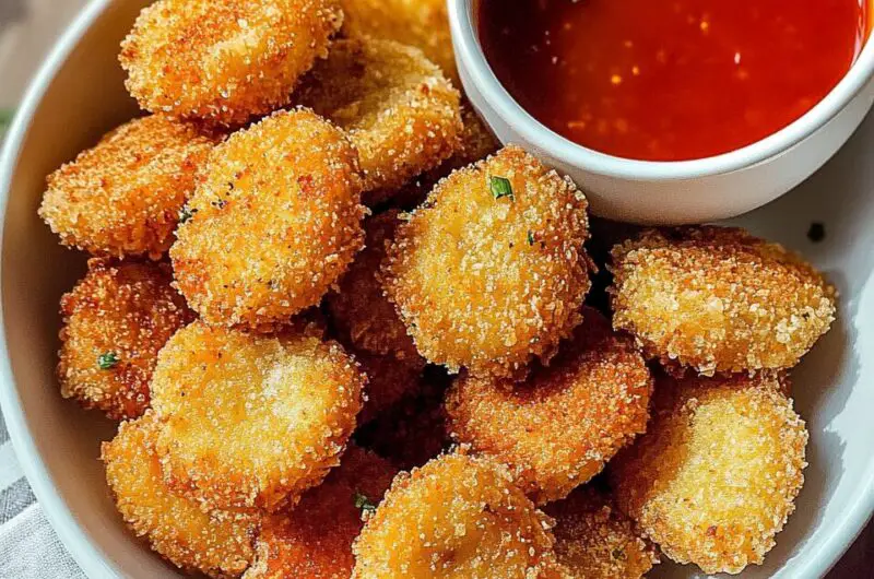 Fried King Oyster Mushroom Bites