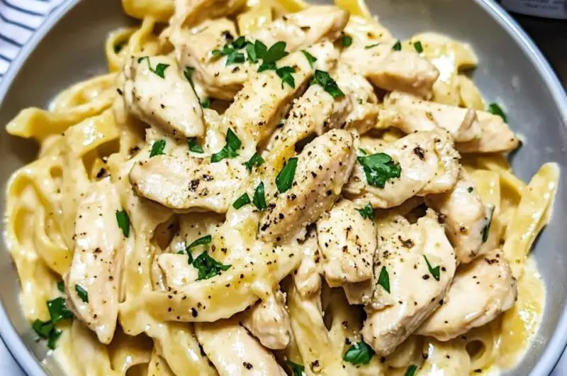 Instant Pot Lighter Chicken Alfredo