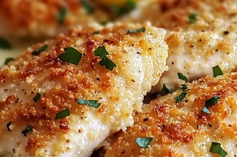 Lemon Pecorino Crusted Chicken