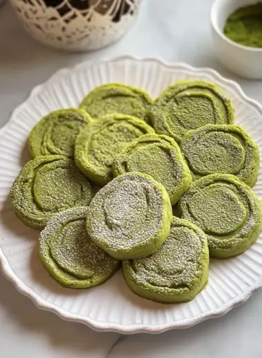 Matcha Butter Cookies