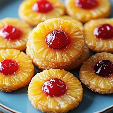 Pineapple Upside-Down Cookies