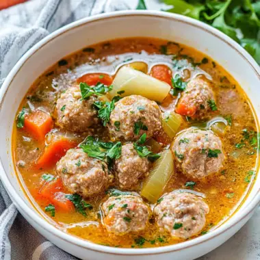 Romanian Meatball Soup