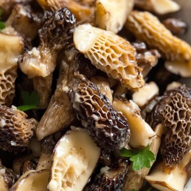 Sautéed Morel Mushrooms with Butter and Garlic