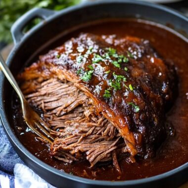 Slow-Cooked Caramelized Pulled Beef Brisket