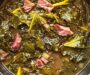 Slow Cooker Collard Greens with Ham Hocks