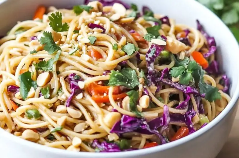 Spicy Thai Spaghetti Salad