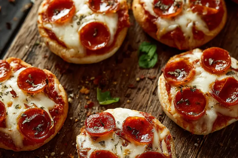 Mini Bagel Pepperoni Pizzas