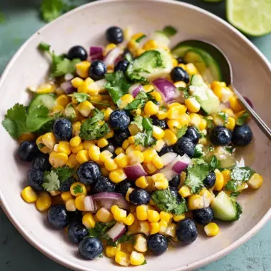 Corn and Blueberry Summer Salad