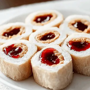 Peanut Butter and Jelly Sushi