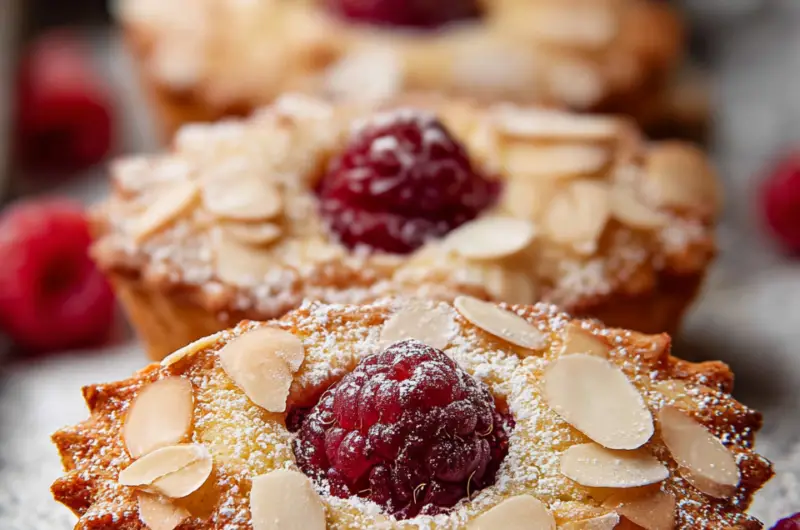 Almond Raspberry Financiers