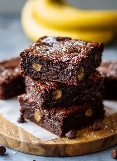 Flourless Banana Brownies
