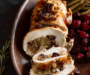 Quick Apple Cranberry Stuffed Turkey Breast
