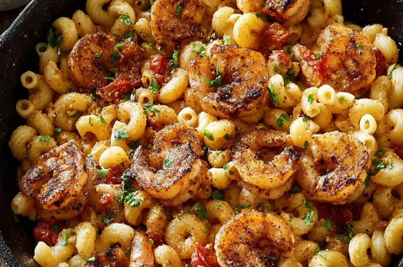 Blackened Shrimp Cavatappi
